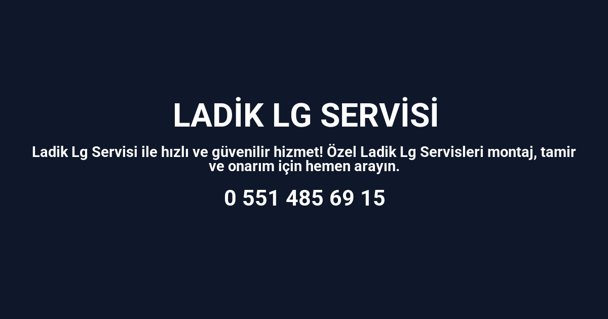 Ladik Lg Servisi
